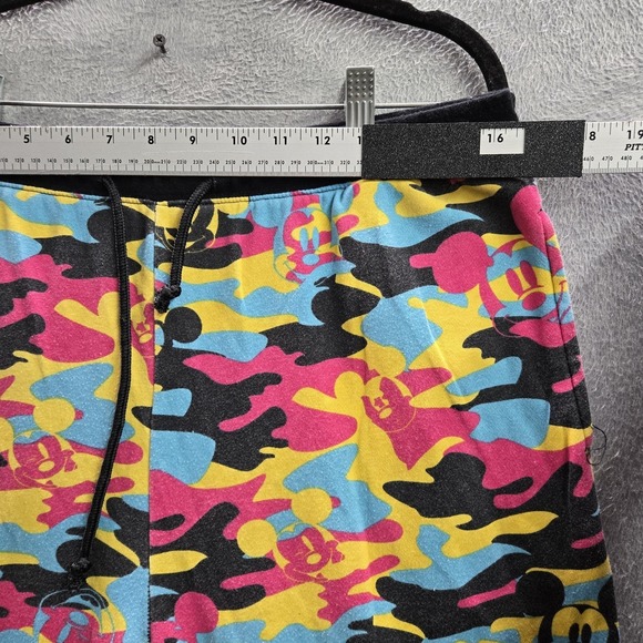 Disney Women Pants M Multicolor Camouflage Sweatpants Mickey Mouse Pajama Pants - Picture 6 of 11